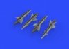 Eduard 672191 RS-2US missiles for MiG-21 EDUARD 1/72